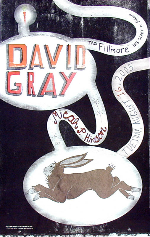 David Gray 2005 Fillmore F710 Poster