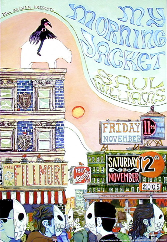 My Morning Jacket 2005 Fillmore F728 Poster