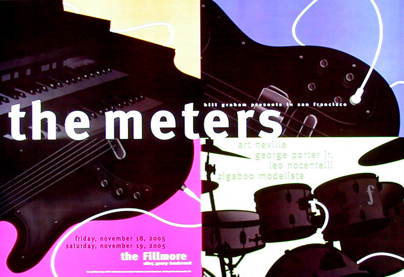 The Meters 2005 Fillmore F732 Poster