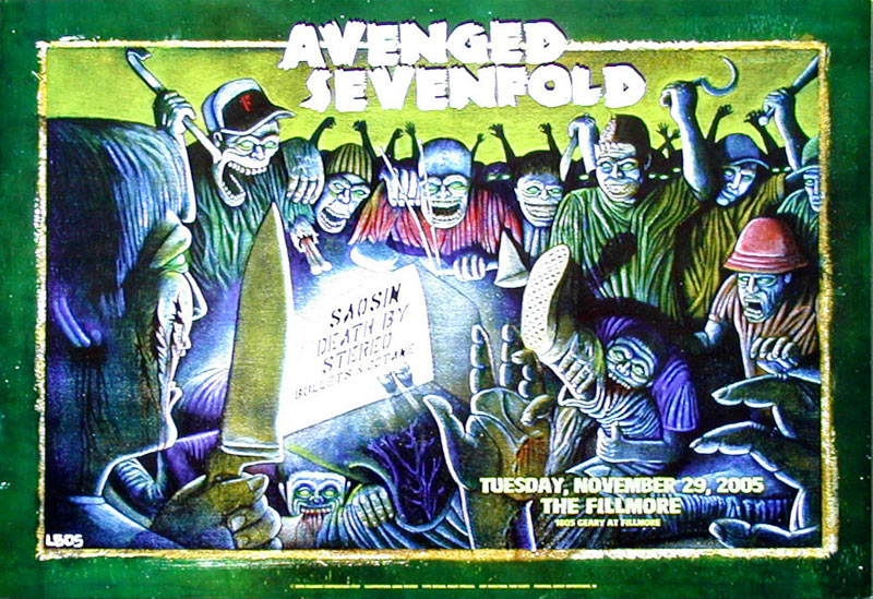 Avenged Sevenfold 2005 Fillmore F737 Poster