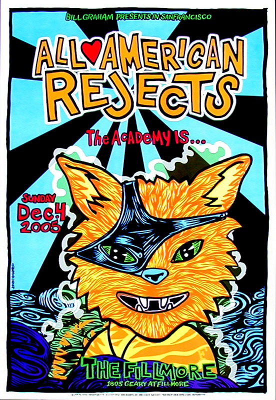 All American Rejects 2005 Fillmore F739 Poster