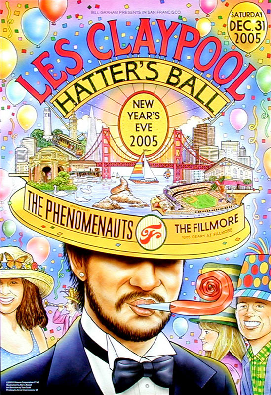 Les Claypool Hatter's Ball 2005 Fillmore F745 Poster