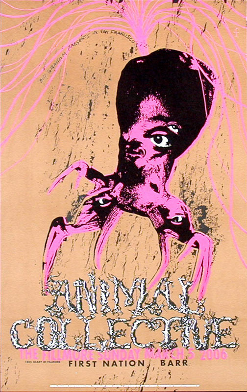 Animal Collective 2006 Fillmore F762 Poster