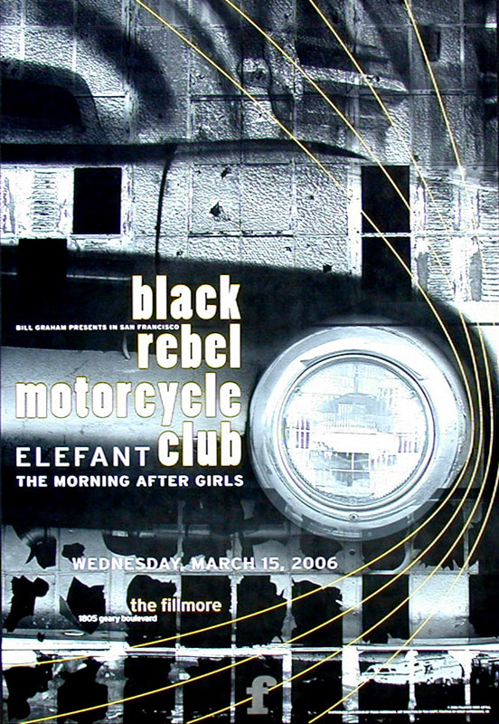 Black Rebel Motorcycle Club 2006 Fillmore F764 Poster