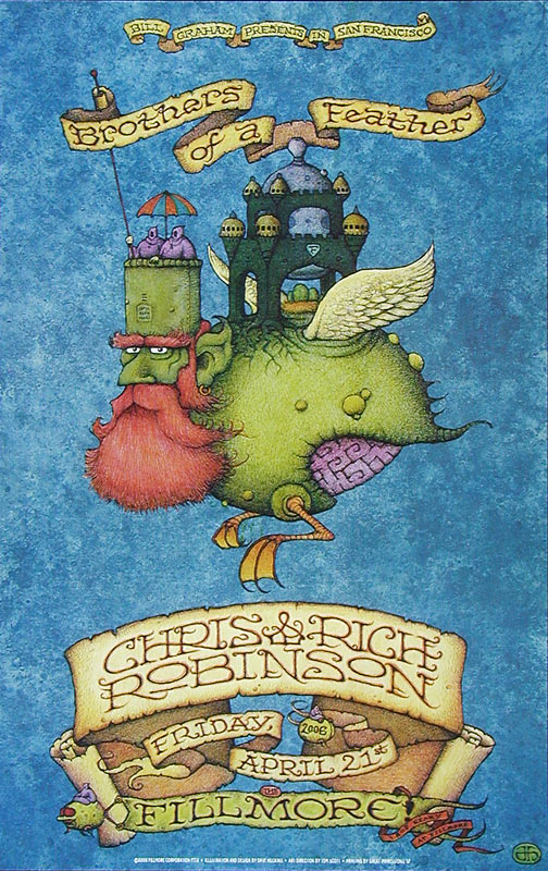 Chris and Rich Robinson Brothers of a Feather 2006 Fillmore F772 Poster