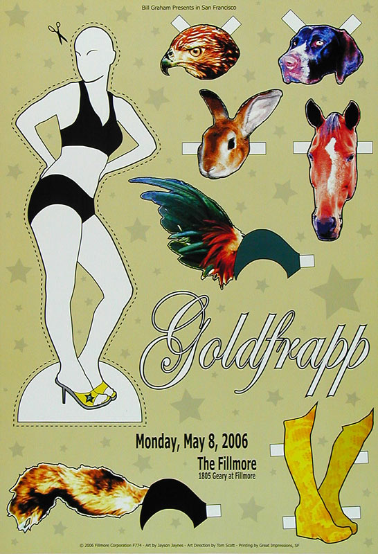 Goldfrapp 2006 Fillmore F774 Poster