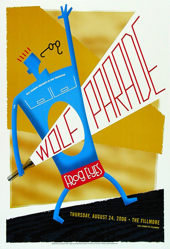 Wolf Parade 2006 Fillmore F800 Poster