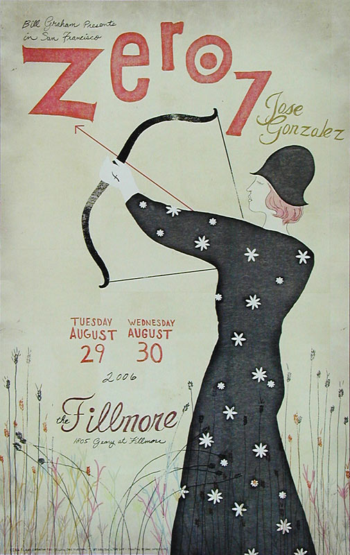Zero 7 2006 Fillmore F801A Poster