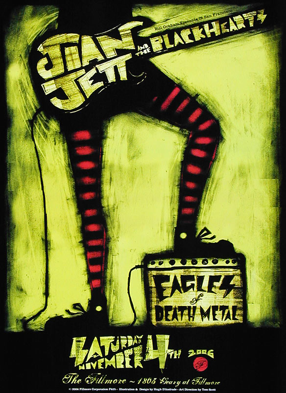 Joan Jett and the Blackhearts 2006 Fillmore F825 Poster