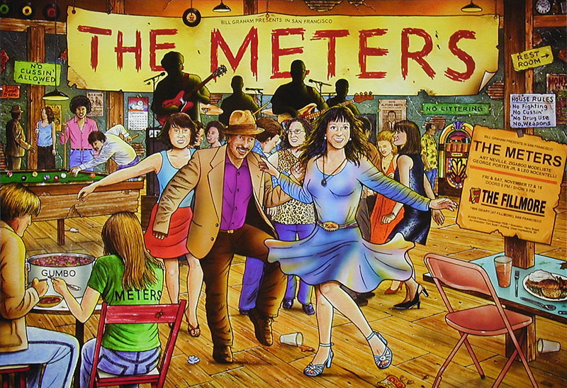 The Meters (Art Neville 2006 Fillmore F828 Poster