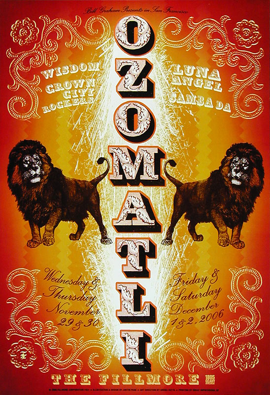 Ozomatli 2006 Fillmore F831 Poster