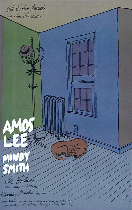Amos Lee 2006 Fillmore F834 Poster