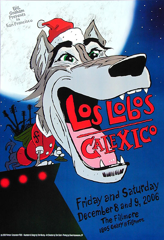 Los Lobos 2006 Fillmore F835 Poster