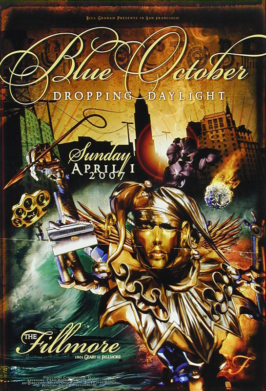 Blue October 2007 Fillmore F854 Poster