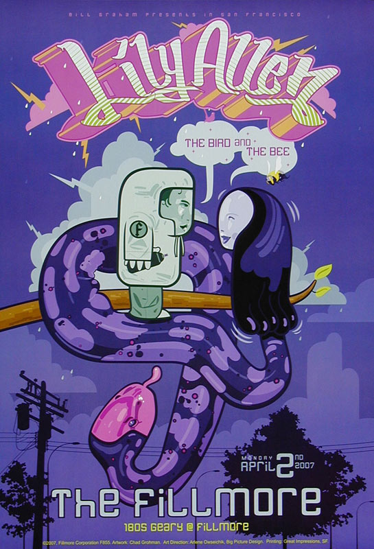 Lilly Allen 2007 Fillmore F855 Poster