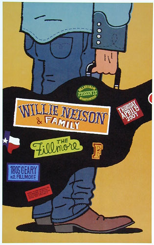 Willie Nelson and Family 2007 Fillmore F862 Poster