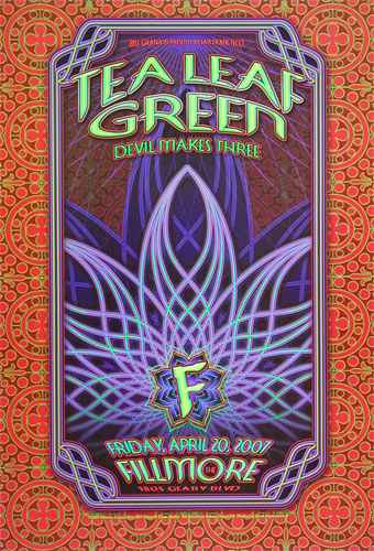 Tea Leaf Green 2007 Fillmore F863 Poster