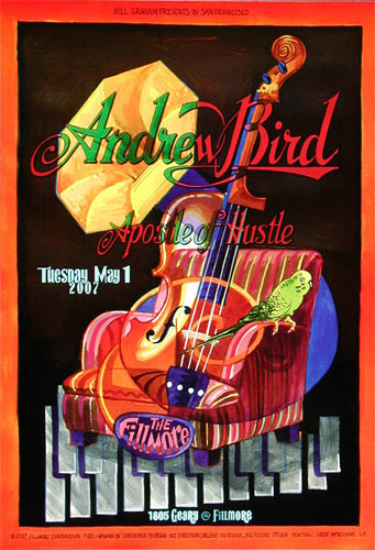 Andrew Bird 2007 Fillmore F870 Poster