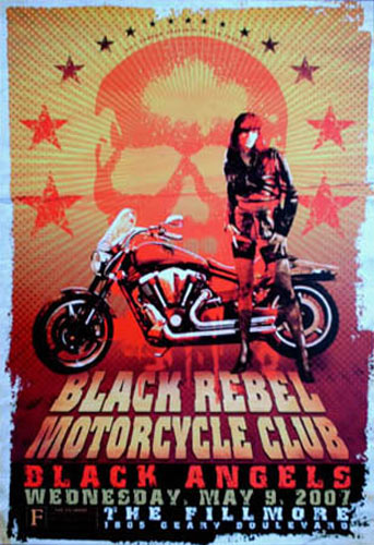 Black Rebel Motorcycle Club 2007 Fillmore F873 Poster