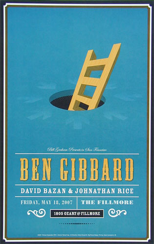 Ben Gibbard 2007 Fillmore F874 Poster