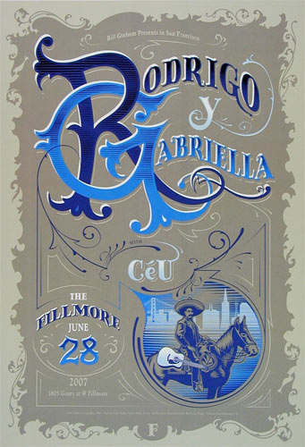 Rodrigo Y Gabriela 2007 Fillmore F880 Poster