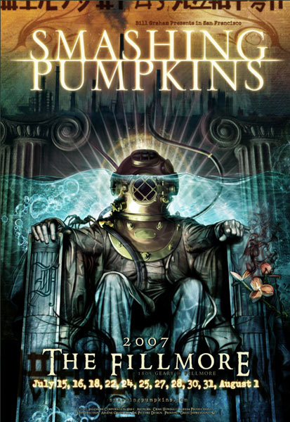 Smashing Pumpkins 2007 Fillmore F881 Poster