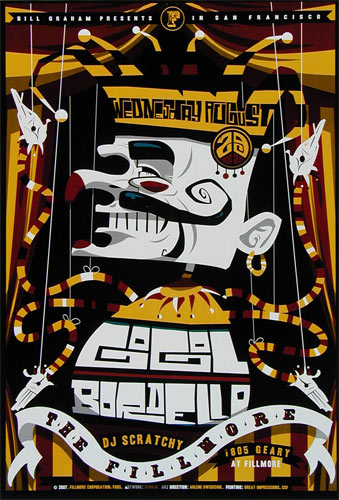 Gogol Bordello 2007 Fillmore F885 Poster