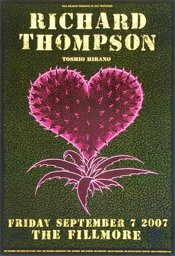 Richard Thompson 2007 Fillmore F886 Poster