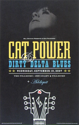 Cat Power 2007 Fillmore F889 Poster