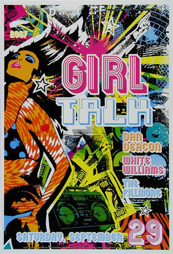 Girl Talk 2007 Fillmore F893 Poster