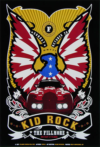 Kid Rock 2007 Fillmore F902 Poster