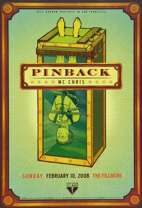 Pinback 2008 Fillmore F916 Poster