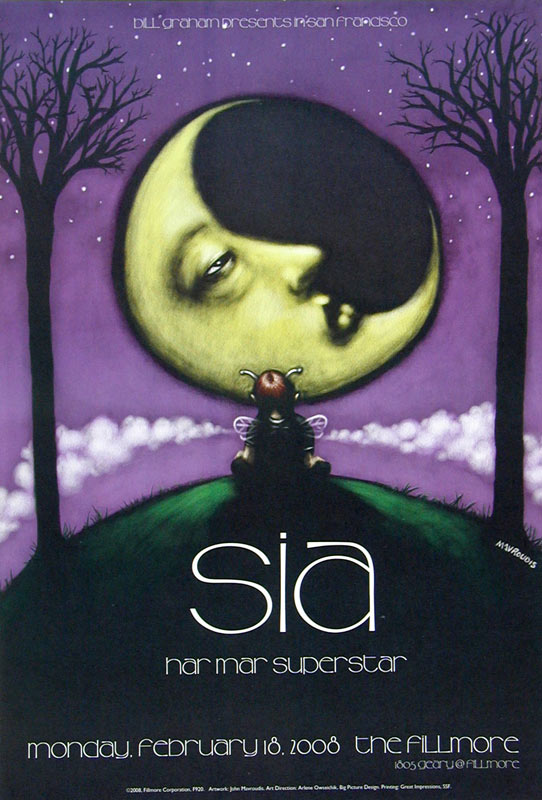 Sia 2008 Fillmore F920 Poster