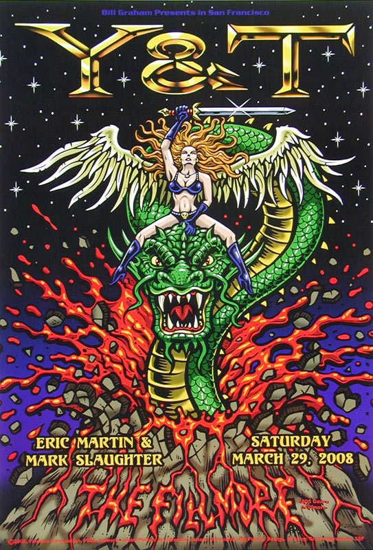 Y&T 2008 Fillmore F928 Poster