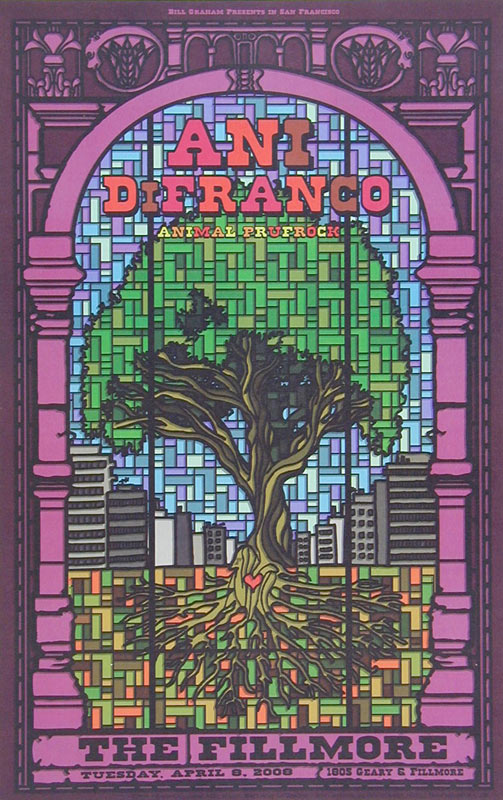 Ani DiFranco 2008 Fillmore F931 Poster