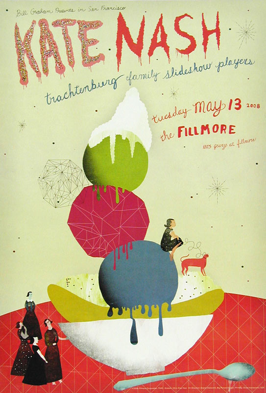 Kate Nash 2008 Fillmore F945 Poster