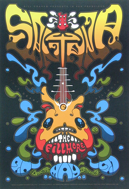 Santana 2008 Fillmore F949 Poster