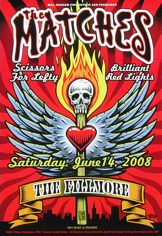 The Matches 2008 Fillmore F951 Poster