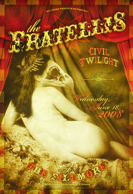 The Fratellis 2008 Fillmore F952 Poster
