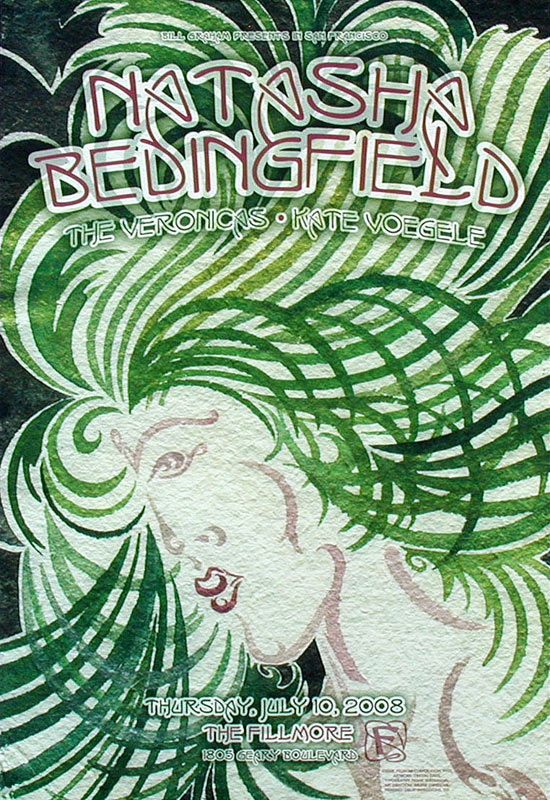 Natasha Bedingfield 2008 Fillmore F955 Poster