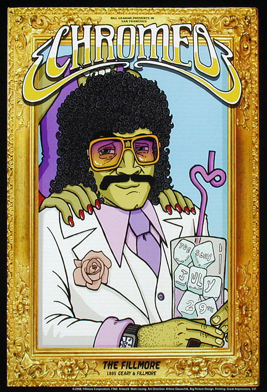 Chromeo 2008 Fillmore F960 Poster