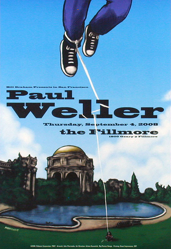Paul Weller 2008 Fillmore F967 Poster