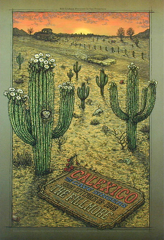 Calexico 2008 Fillmore F971 Poster