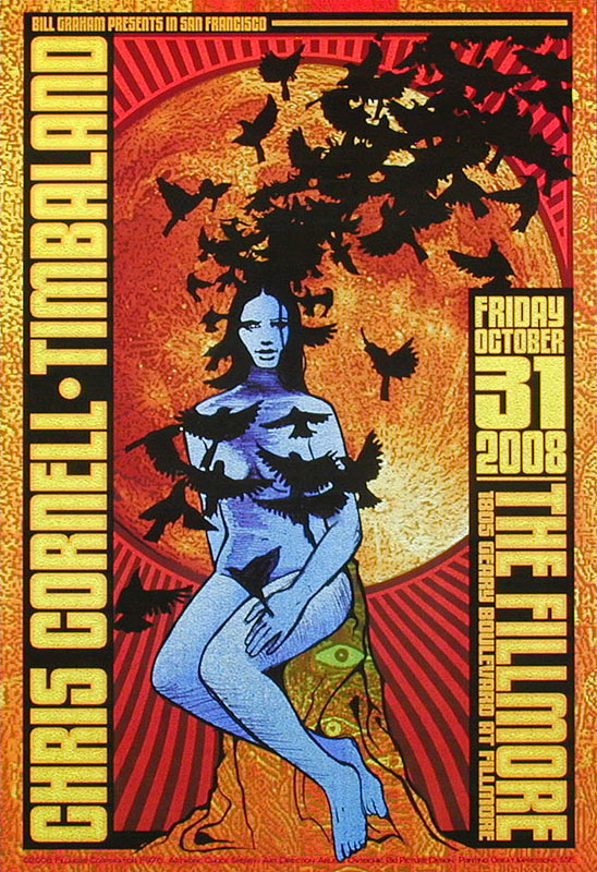 Chris Cornell 2008 Fillmore F976 Poster