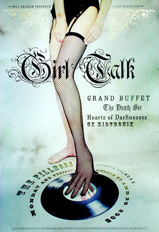 Girl Talk 2008 Fillmore F977 Poster