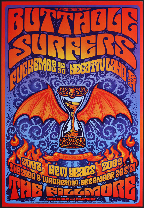 Butthole Surfers 2008 Fillmore F983 Poster