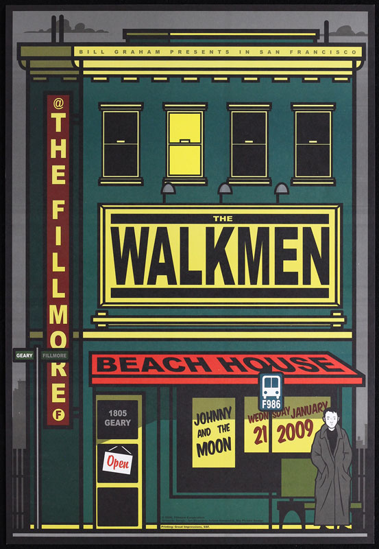 The Walkmen 2009 Fillmore F986 Poster