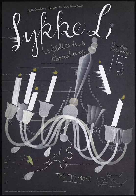 Lykke Li 2009 Fillmore F992 Poster