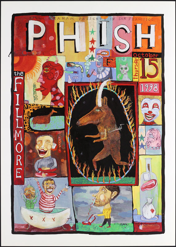 Phish 1998 Fillmore FPhish Poster - D. King Gallery