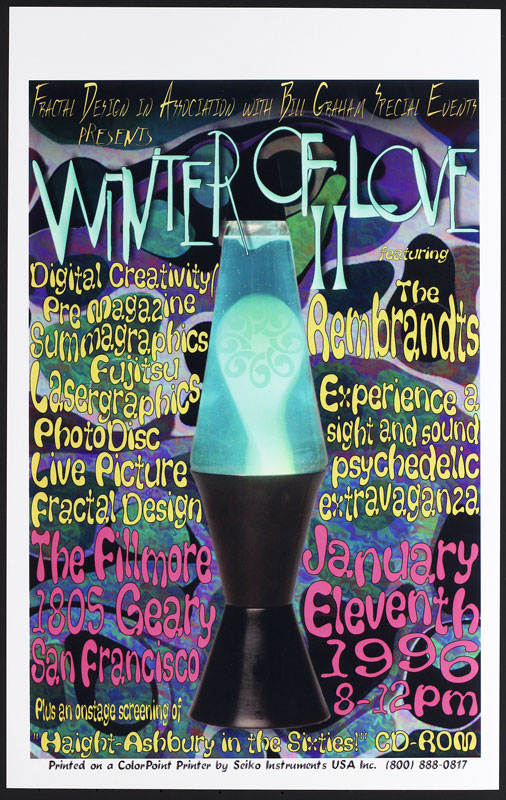 Winter Of Love II - Featuring The Rembrandts 1996 Fillmore FwinterL2 Poster